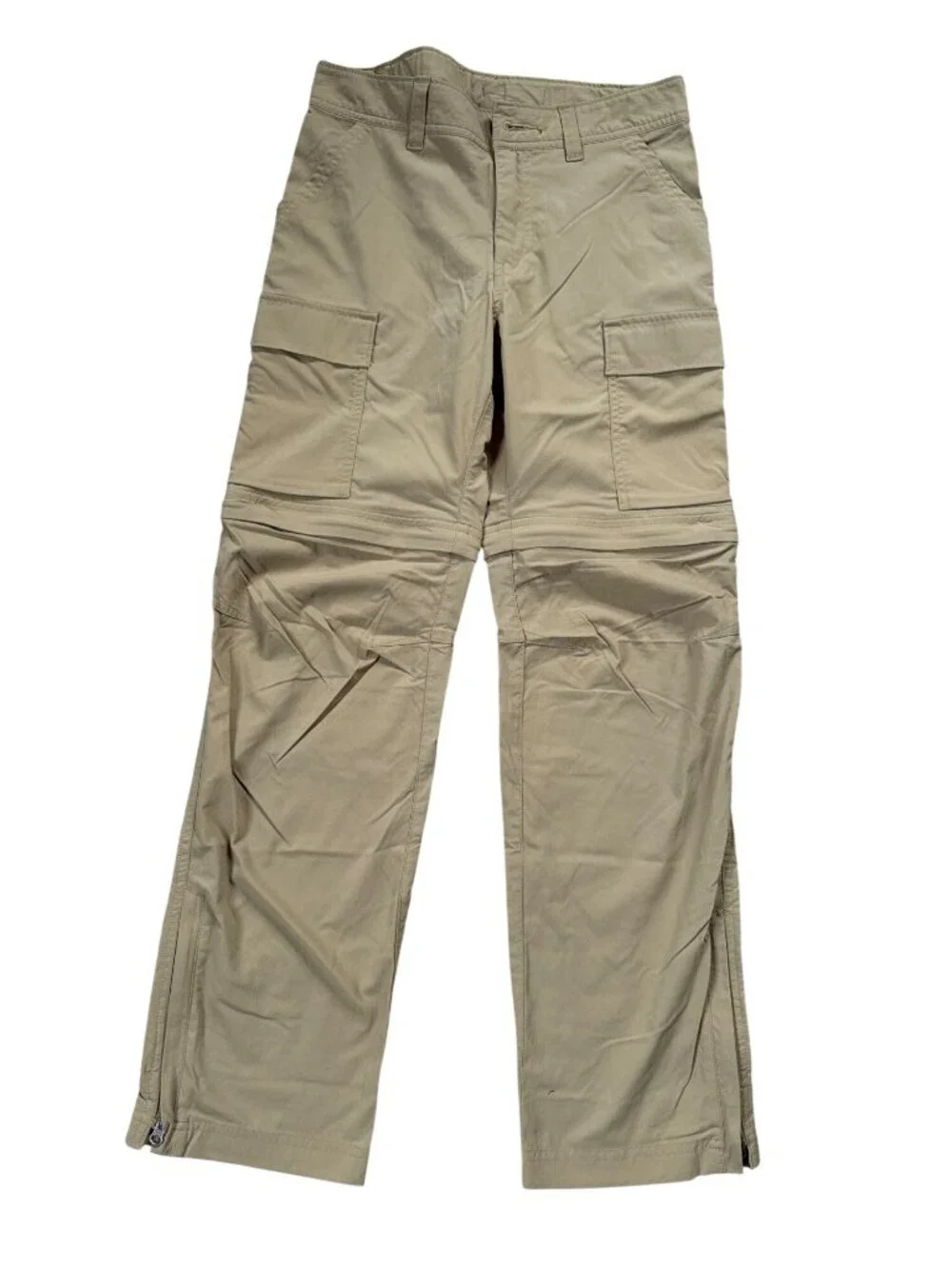 REI Boys Convertible Cargo Pants & Hanna Andersson Adventure Tee Set M 10-12